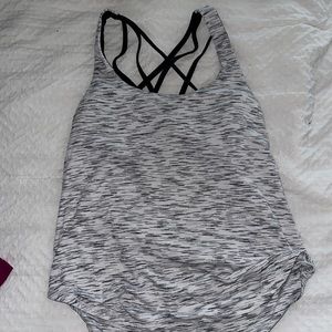 Lululemon open back built in bra tank top